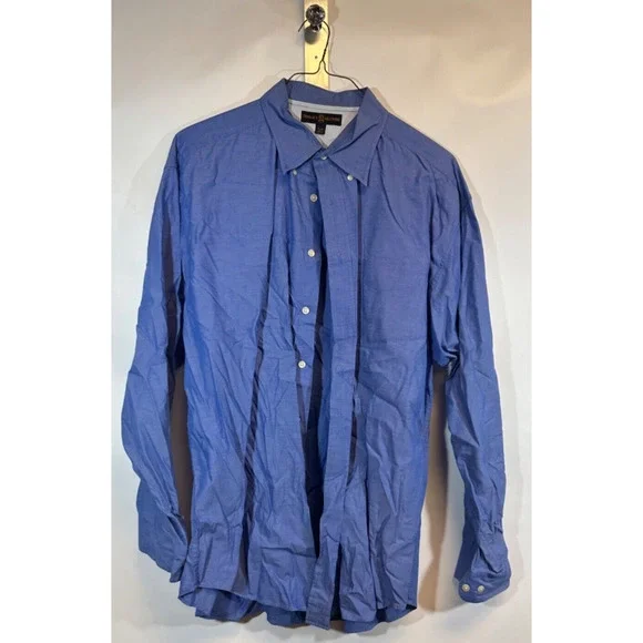 Tommy Hilfiger | Shirts | Tommy Hilfiger Dress Shirt Long Sleeve Button  Down Collar Blue Size Xl D27 | Poshmark